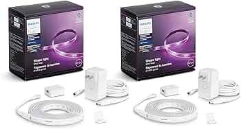 PHILIPS Hue Lightstrip Plus & Bridgeセット Amazon.com: Philips Hue Bluetooth Smart Lightstrip Plus 5ft